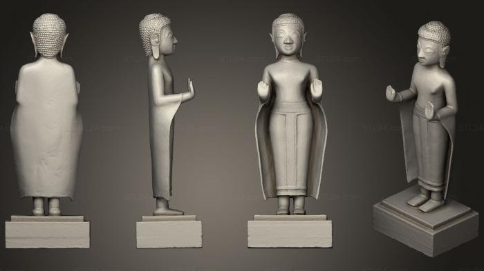Figurines simple (Bronze Bouddha, STKPR_0183) 3D models for cnc
